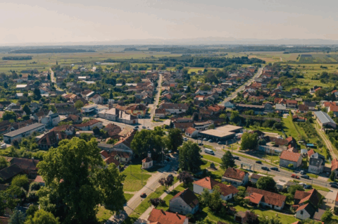 Nedelišće iz zraka