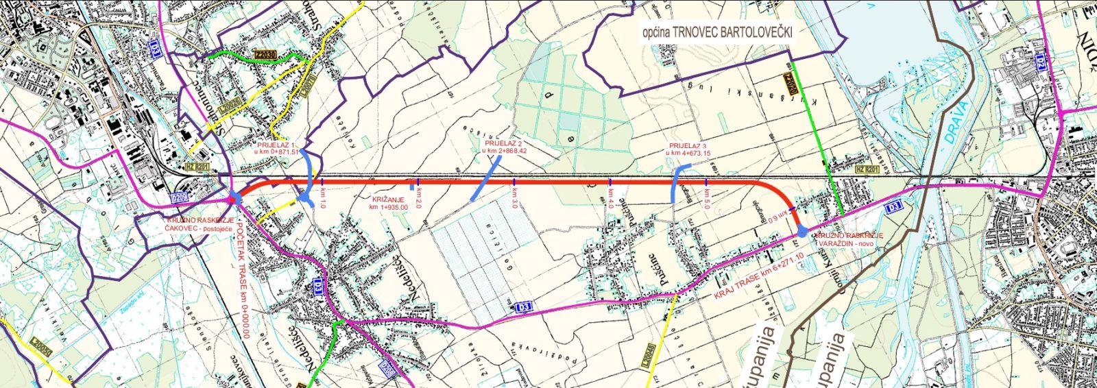 Obilaznica Nedelišće trasa (2)