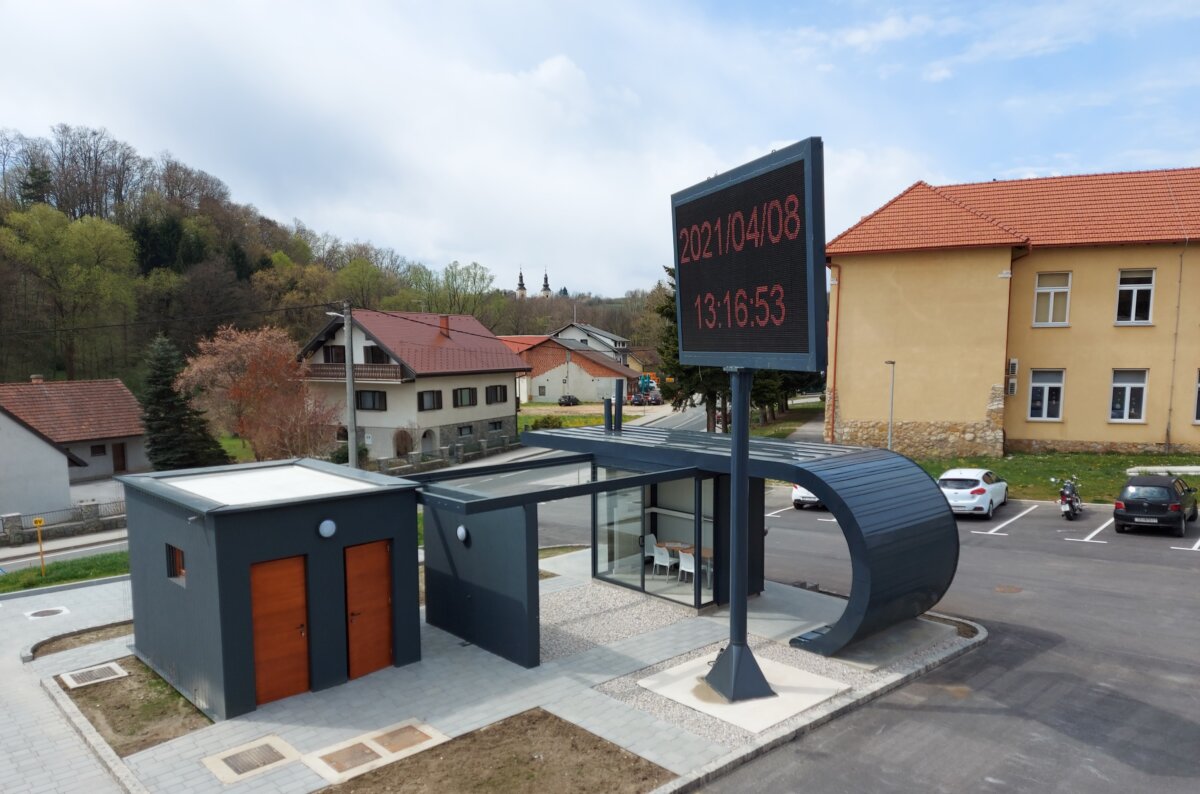 Općina Štrigova_Bike rest point sa pripadajućim javnim sanitarnim čvorom