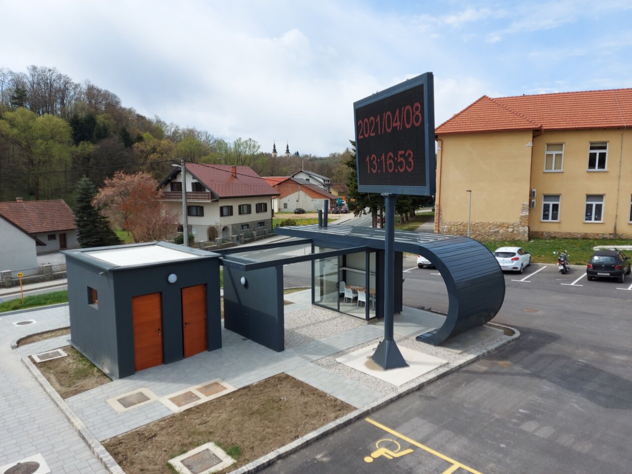 Općina Štrigova_Bike rest point sa pripadajućim javnim sanitarnim čvorom