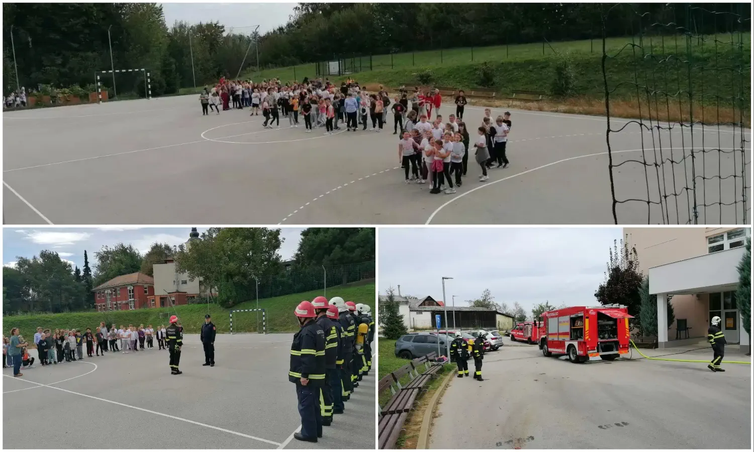 Osnovna škola i vatrogasci Svetog Jurja na Bregu ujedinjeni u vježbi evakuacije