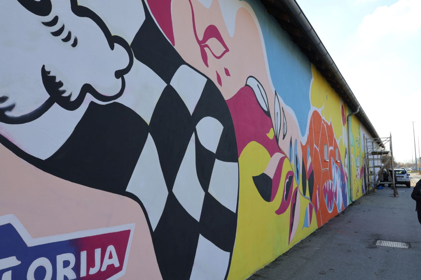 PRELOG Prekrasan mural niče na zidu NK Mladost Prelog (1)