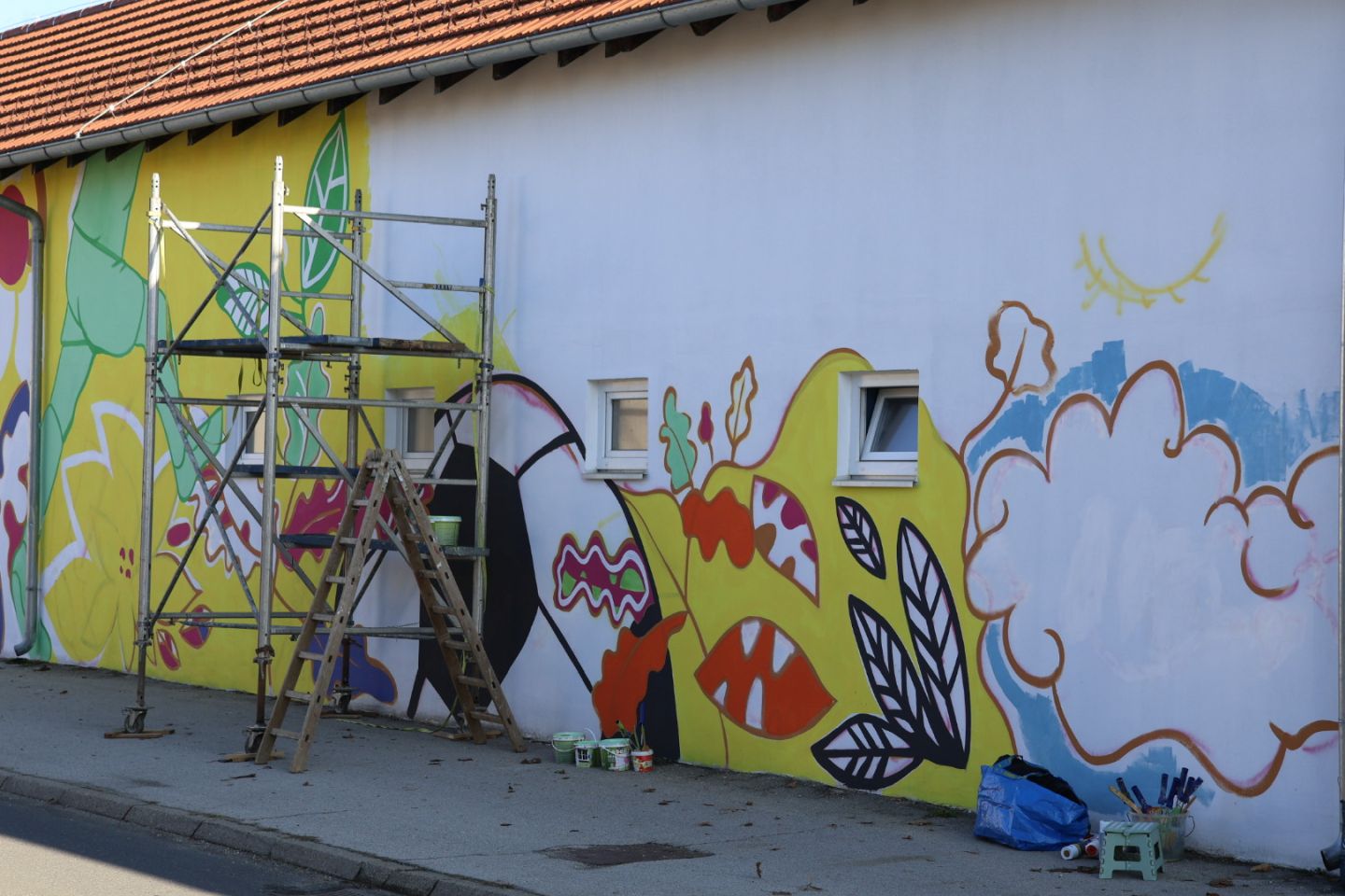 PRELOG Prekrasan mural niče na zidu NK Mladost Prelog (13)