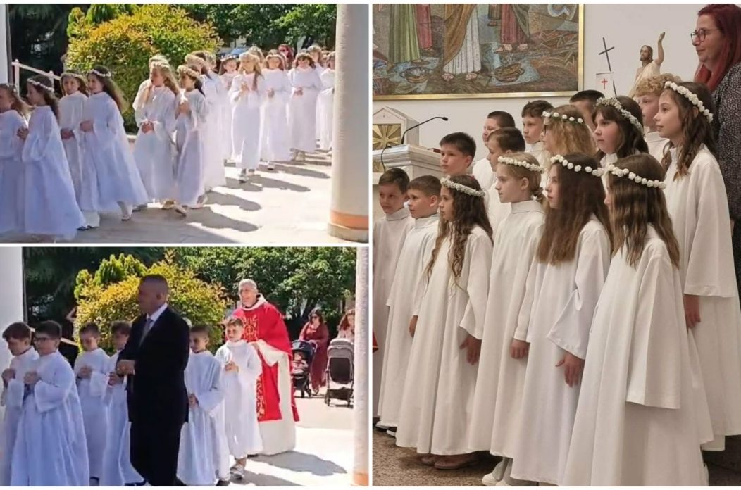 PRVA PRIČEST U čakovečkoj crkvi Svetog Antuna 38 prvopričesnika primilo sakrament (1)