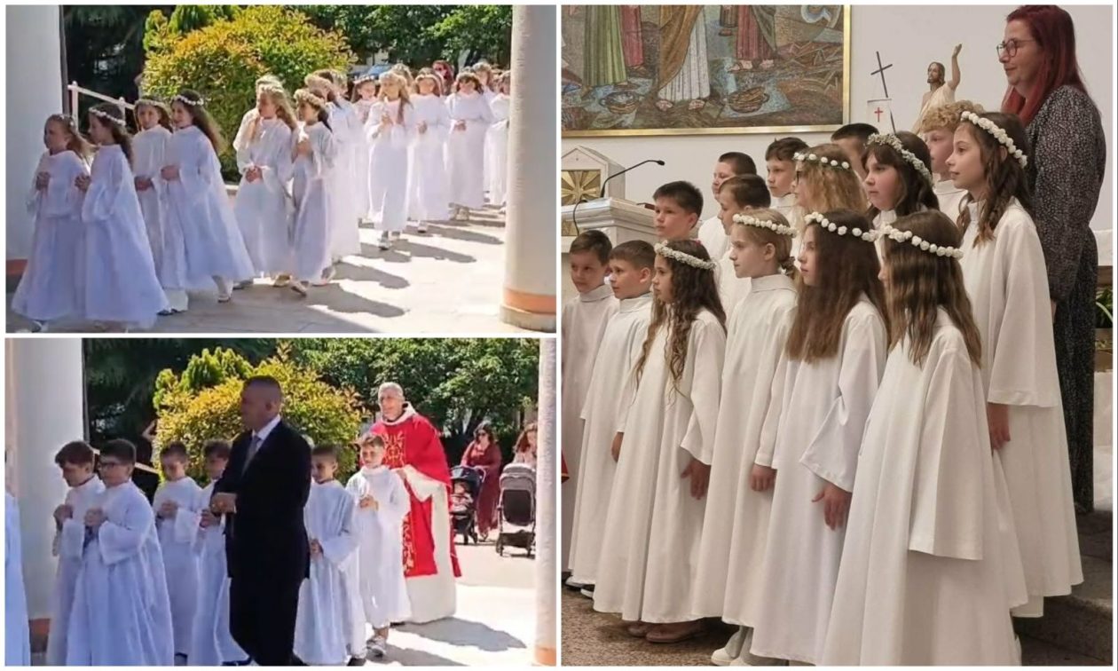 PRVA PRIČEST U čakovečkoj crkvi Svetog Antuna 38 prvopričesnika primilo sakrament (1)