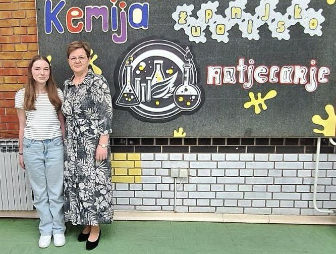 PRVO MJESTO Iva Cimerman iz OŠ Mursko Središće briljirala na županijskom natjecanju iz kemije