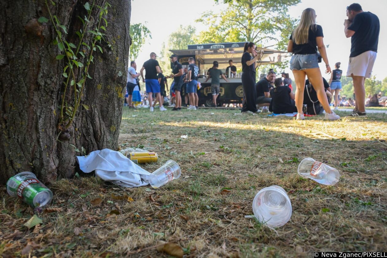 Zagreb: Fun zona na Bundeku već je puna smeća
