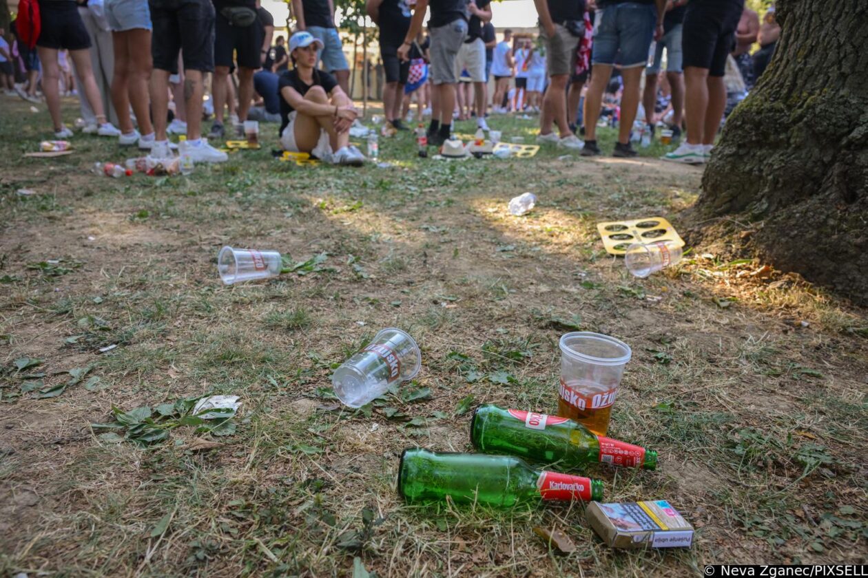 Zagreb: Fun zona na Bundeku već je puna smeća