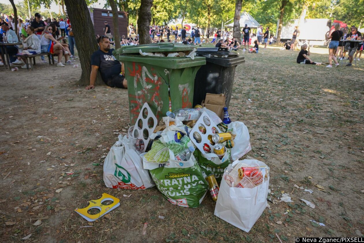 Zagreb: Fun zona na Bundeku već je puna smeća
