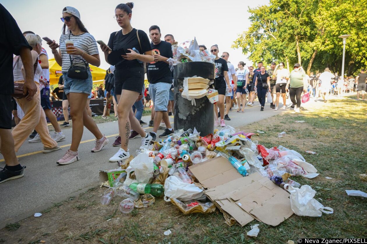 Zagreb: Fun zona na Bundeku već je puna smeća