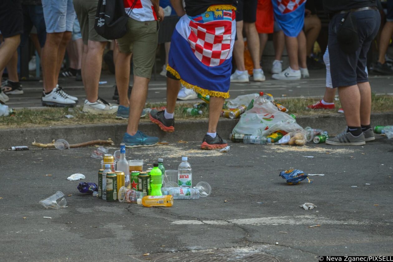 Zagreb: Fun zona na Bundeku već je puna smeća