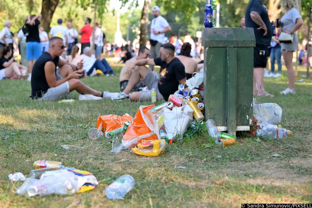 Zagreb: Fun zona na Bundeku već je puna smeća