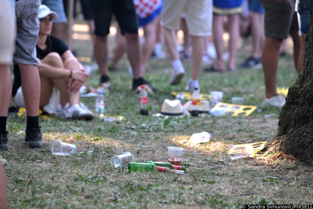 Zagreb: Fun zona na Bundeku već je puna smeća