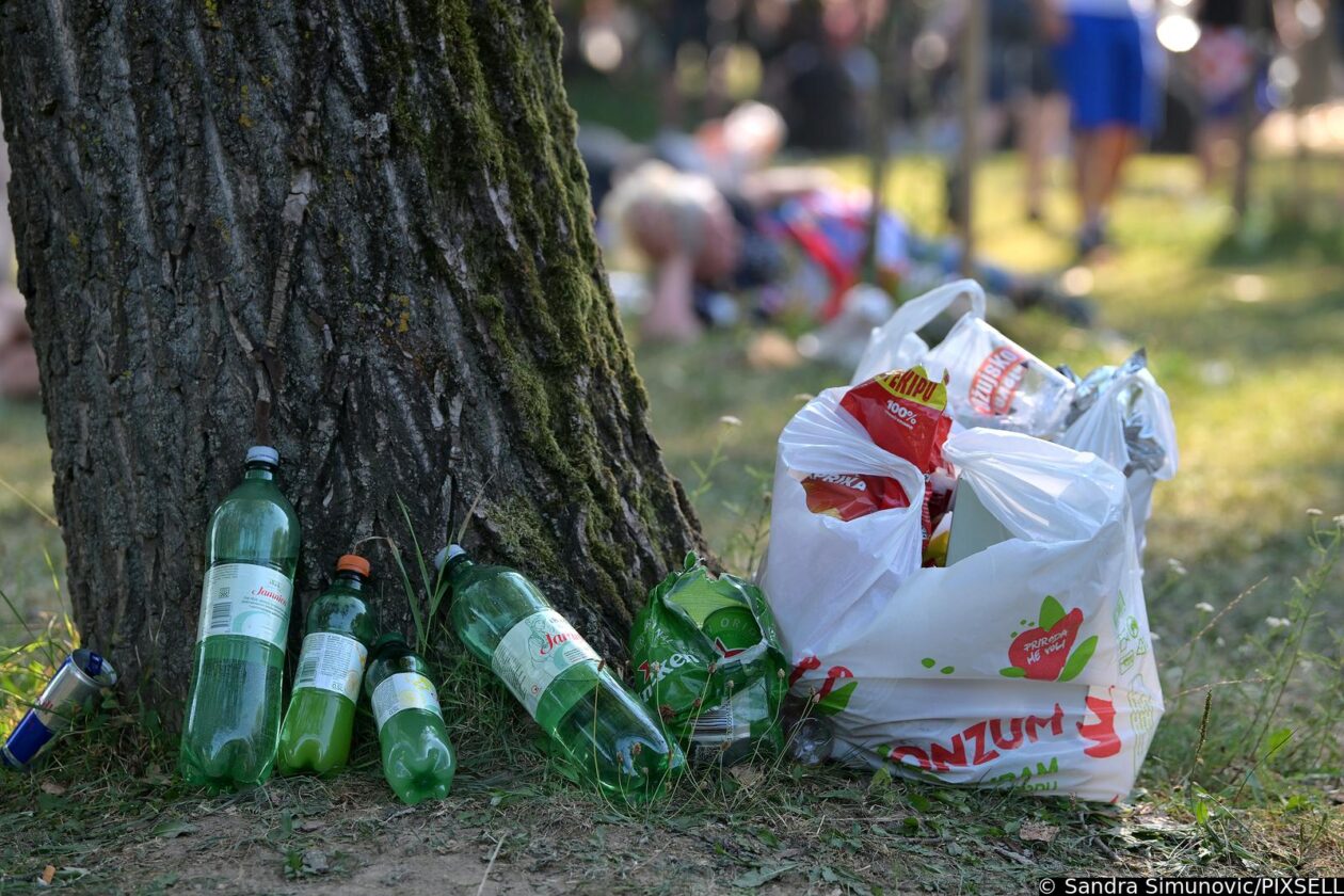 Zagreb: Fun zona na Bundeku već je puna smeća