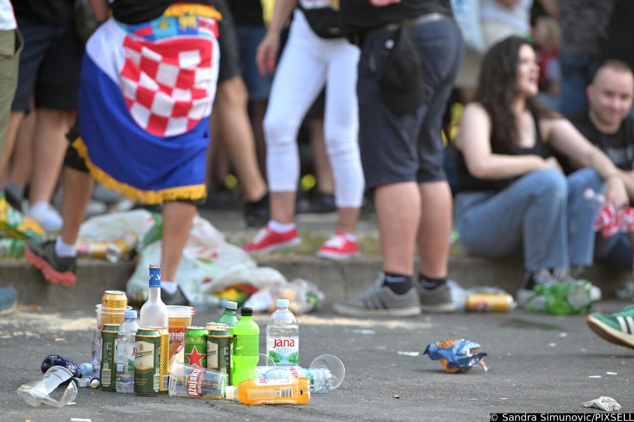 Zagreb: Fun zona na Bundeku već je puna smeća