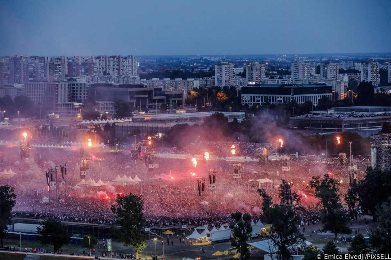 Zagreb: Pogled s Prisavlja na koncert Marka Perkovića Thompsona Zagreb: Pogled s Prisavlja na koncert Marka Perkovića Thompsona