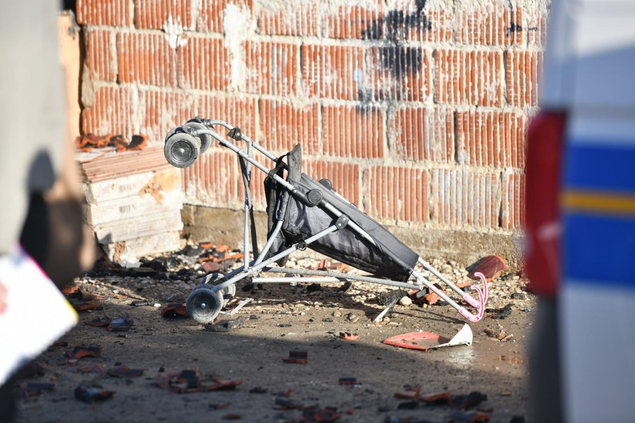 07.03.2025.Kusanec - Troje djece poginulo u požaru u Kuršancu, žena i jedno dijete su u bolnici Photo: