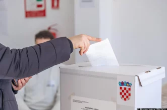 Glasačka kutija, glasanje, izbori - ilustracija