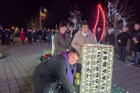 Paljenje 1. adventske svijeće u Štrigovi 2025 9