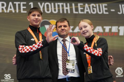 Petar Filipović zlatni, Dejan Slukić trener, Tesa Balog zlatna Petar Filipović zlatni, Dejan Slukić trener, Tesa Balog zlatna