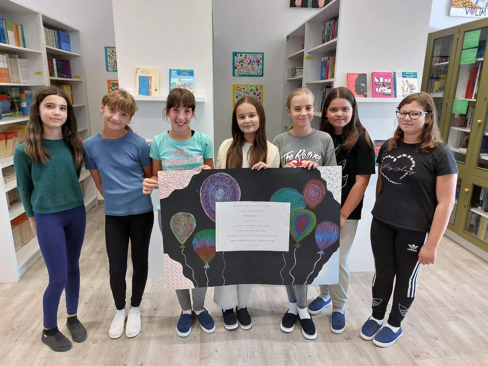 Plakat najave natjecanja u čitanju naglas