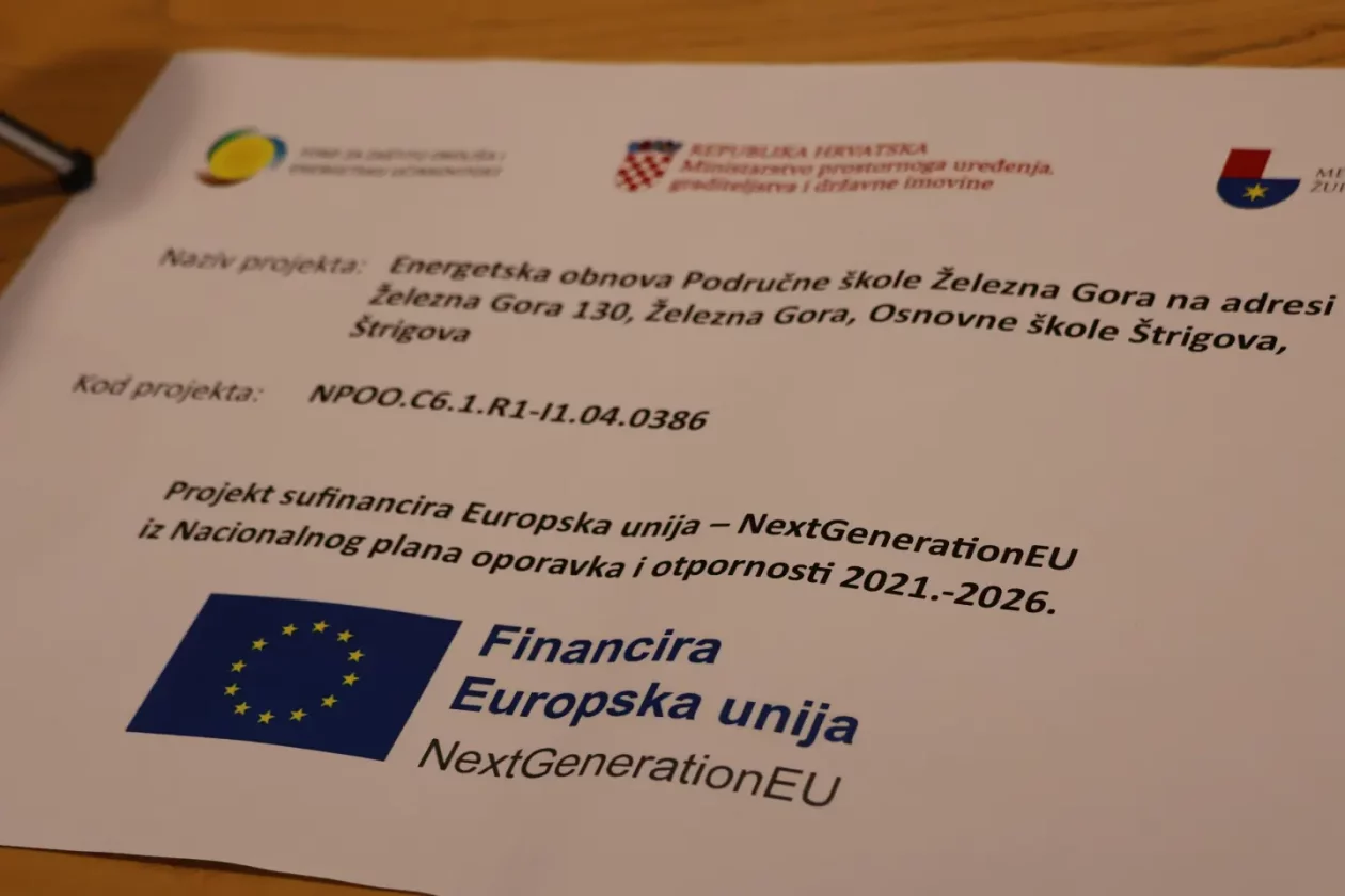 Područna škola Železna Gora, Međimurska županija, ugovor (1)