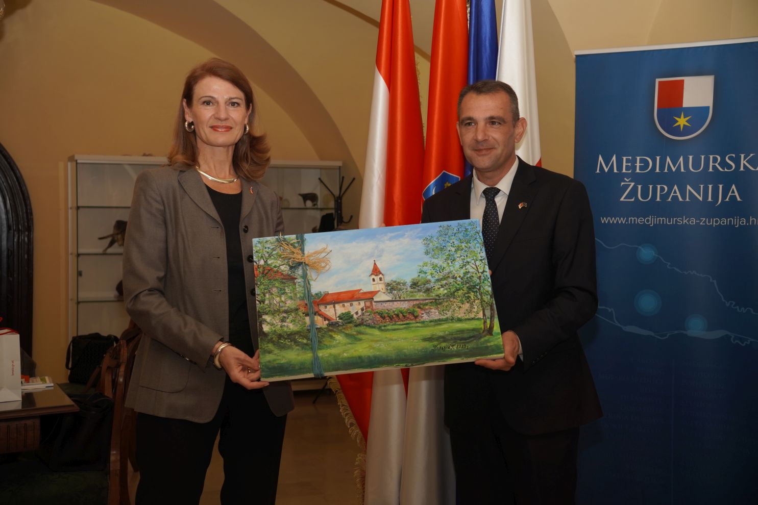 yvonne tončić-sorinj i župan matija posavec