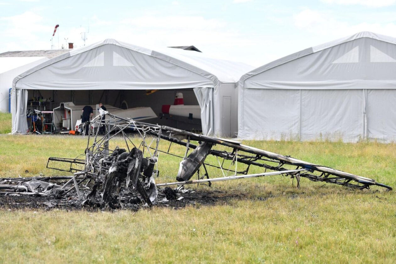 Pribislavec: Očevid na mjestu požara ultra lake letjelice Pribislavec- Ocevid na mjestu pozara ultra