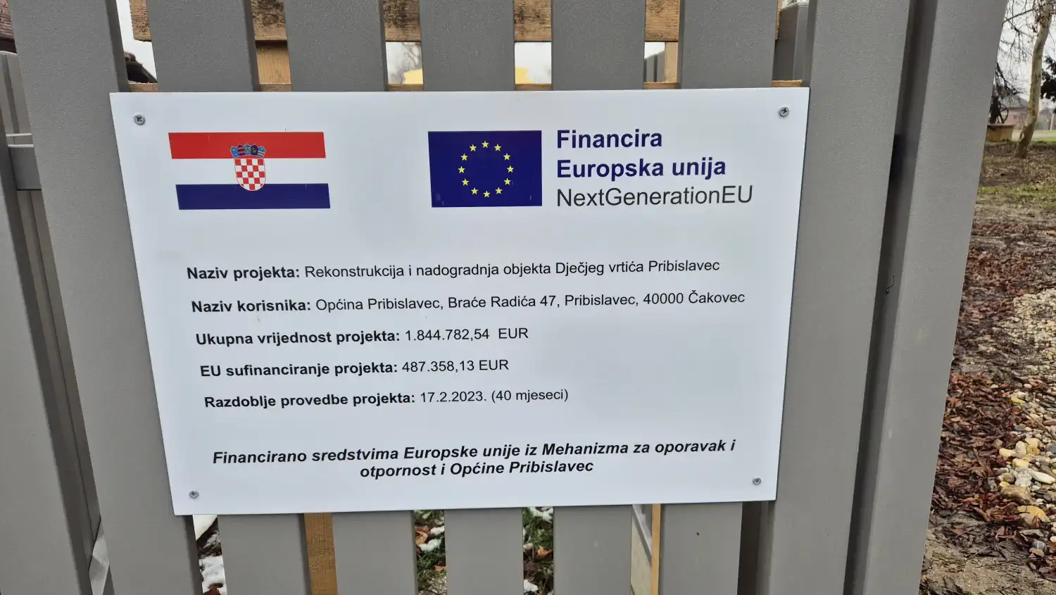 Pribislavec – rekonstrukcija vrtića 2025 (2) Pribislavec – rekonstrukcija vrtića 2025 (2)