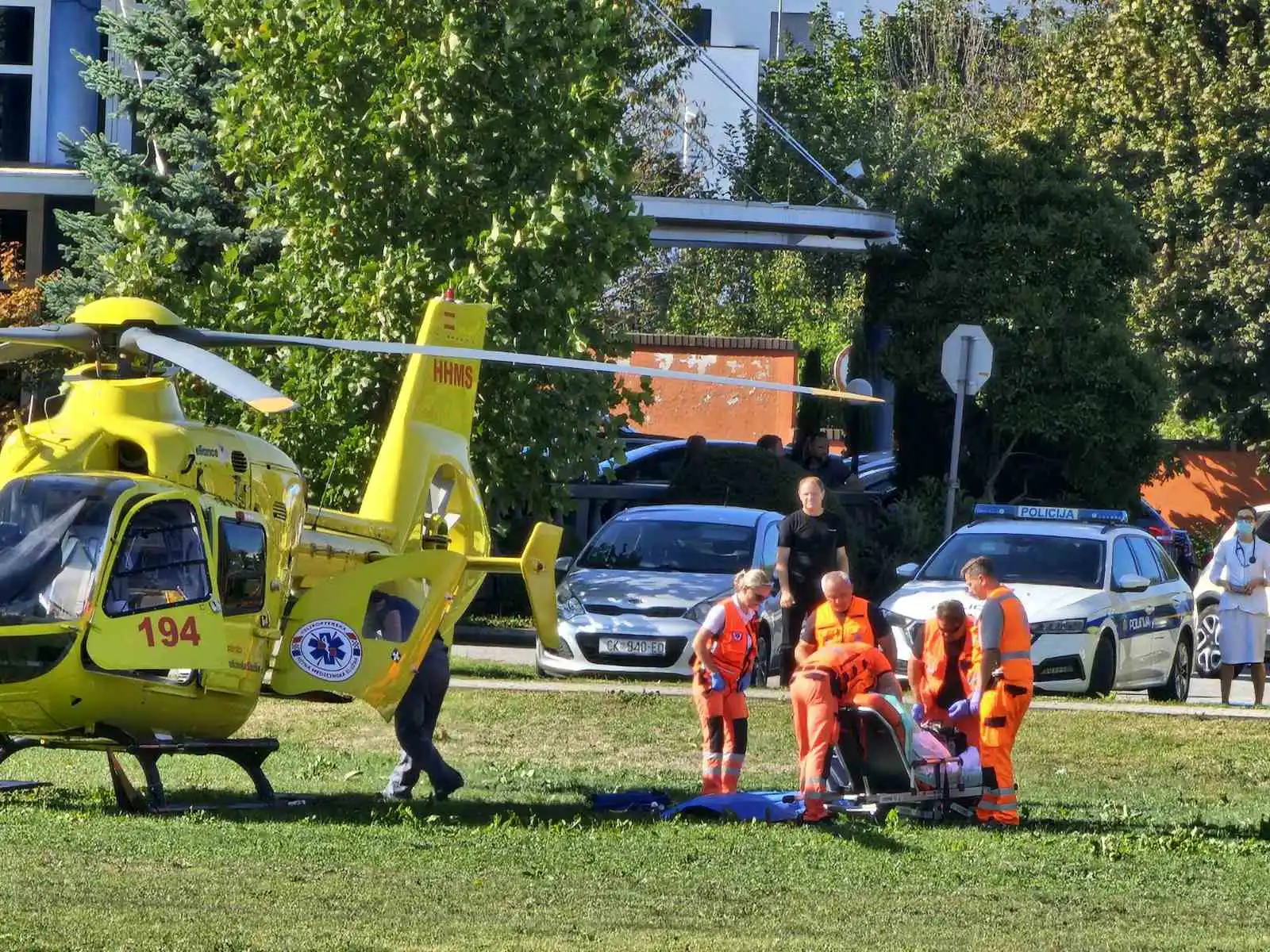 Prijevoz pacijeta helikopterom Čakovec (2)