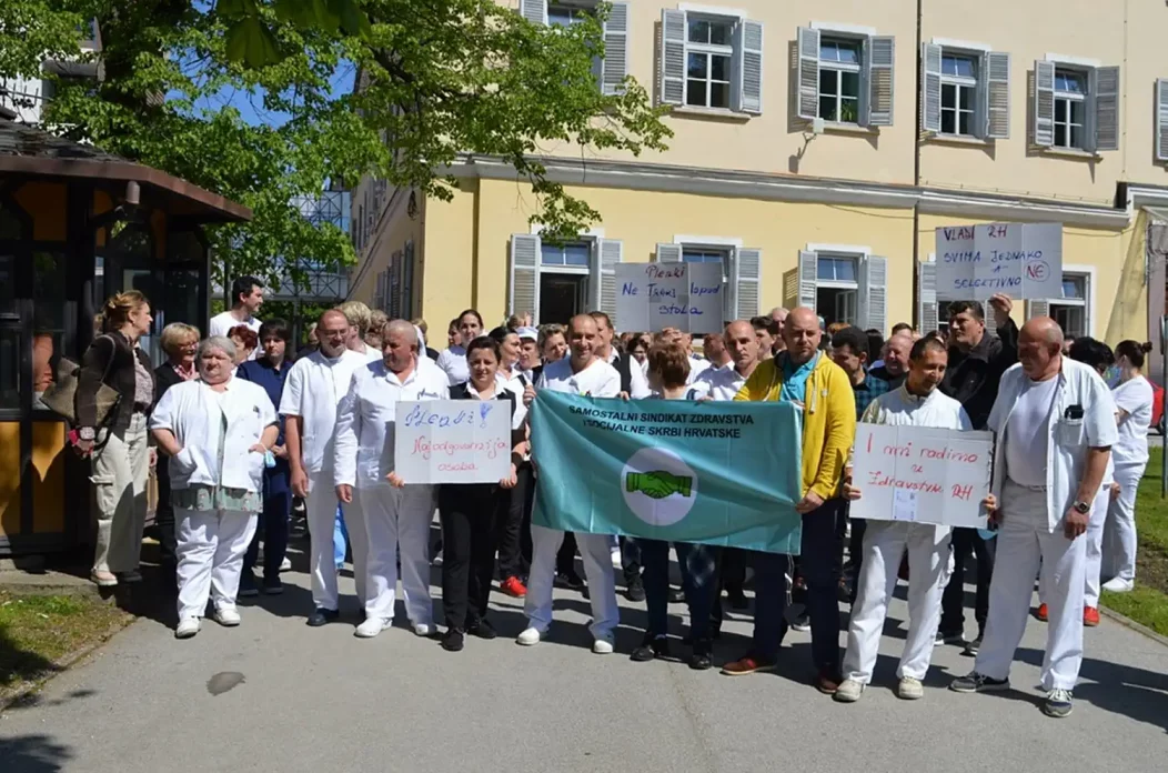 Prosvjed fizioterapeuti Prosvjed fizioterapeuti