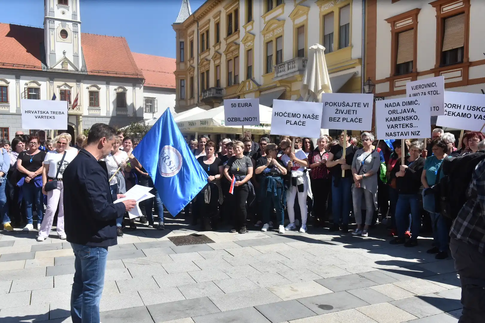 Prosvjed radnika Varteksa 10. 5 na Korzu u Varaždinu (11) Prosvjed radnika Varteksa 10. 5 na Korzu u Varaždinu (11)