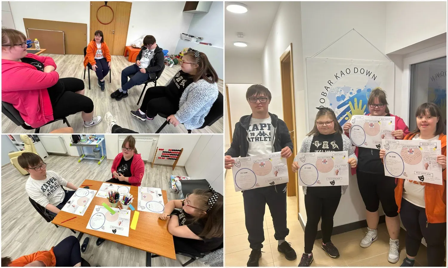 Radionica u Udruzi za sindrom Down Mladi podijelili svoje snove i ciljeve kroz MAPS tehniku (4) Radionica u Udruzi za sindrom Down Mladi podijelili svoje snove i ciljeve kroz MAPS tehniku (4)