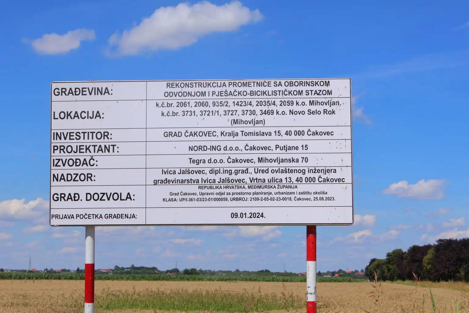 Radovi na rekonstrukciji prometnice Čakovec – Novo Selo Rok (1)