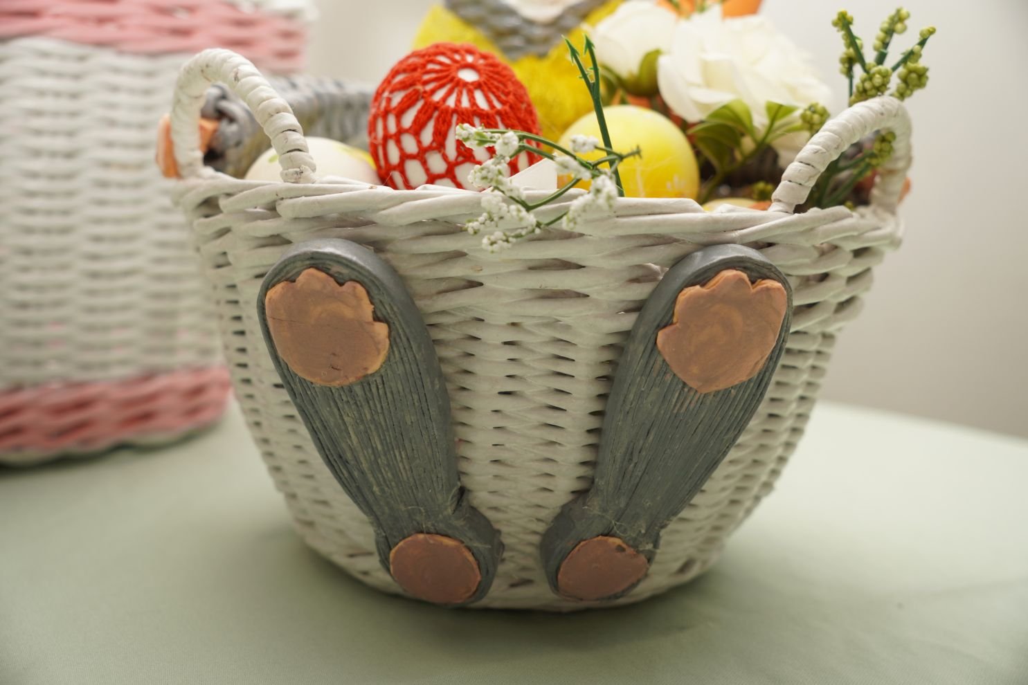 Ručni rad pletene košare ukras Črečan (2)