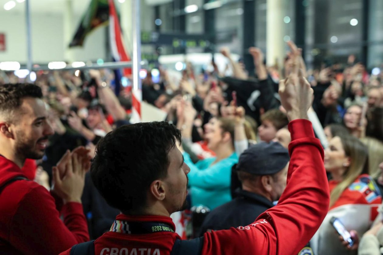 Doček brončanih rukometaša u Zračnoj luci Franjo Tuđman Doček brončanih rukometaša u Zračnoj luci Franjo Tuđman
