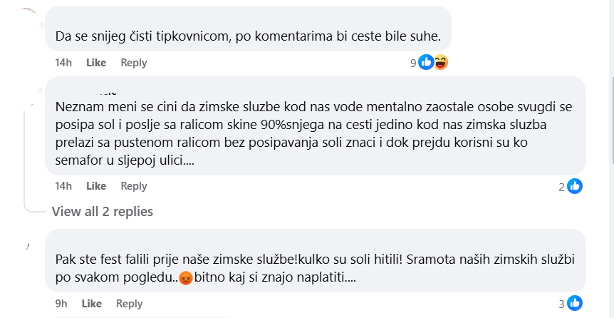 Screenshot Facebook komentari na snijeg siječanj 2026 (12)