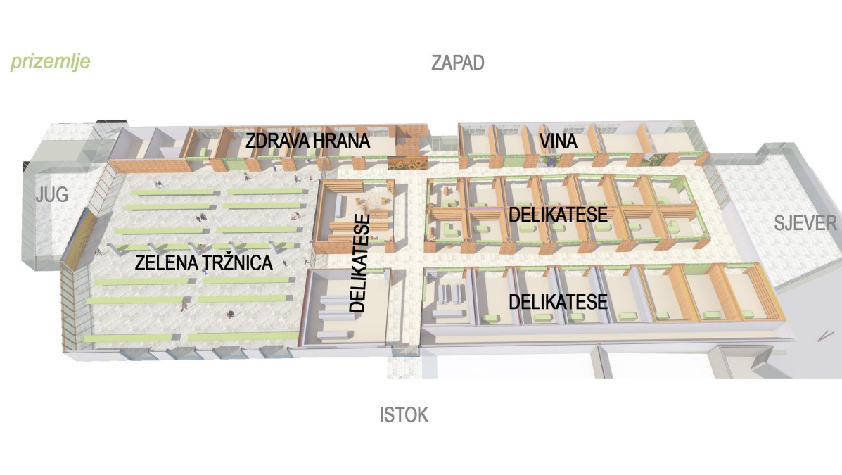 tržnica unutar kompleksa mtč-a