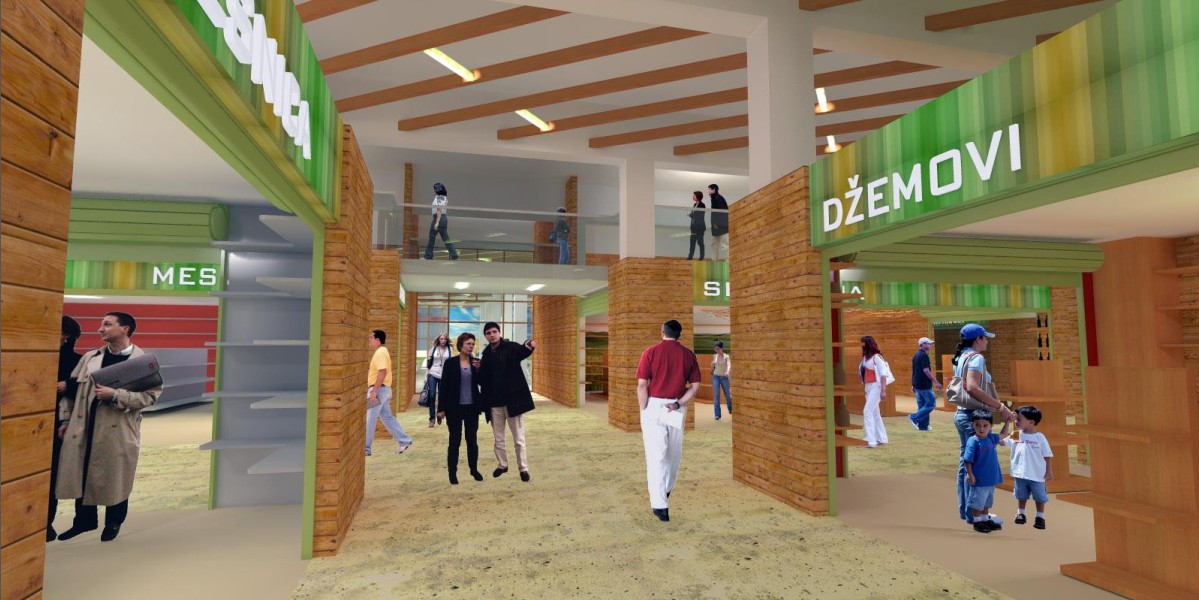 tržnica unutar kompleksa mtč-a