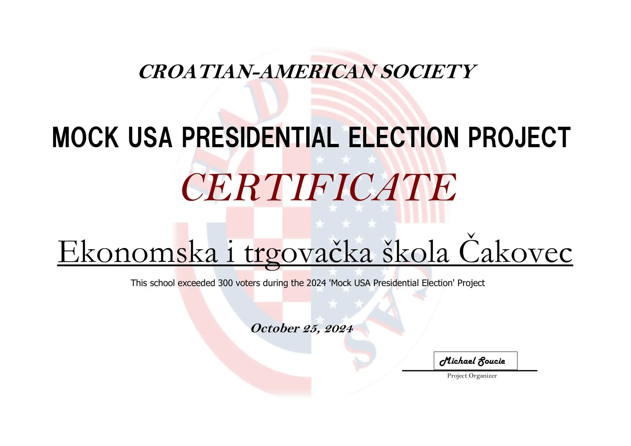 Simulacija američkih predsjedničkih izbora u Ekonomskoj i trgovačkoj školi Čakovec (6)