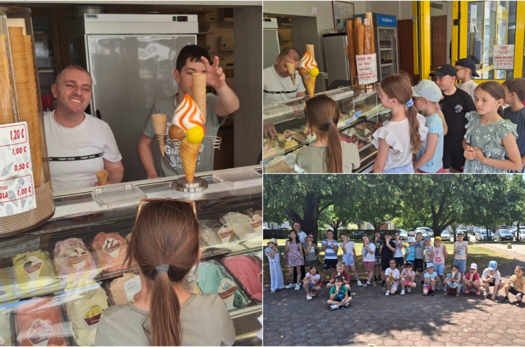 Sladoled, učenici, kraj školske