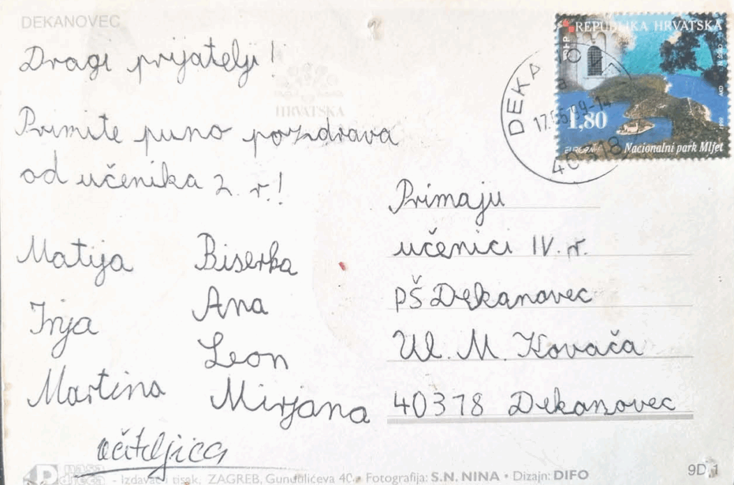 Razglednica iz Dekanovca Razglednica iz Dekanovca