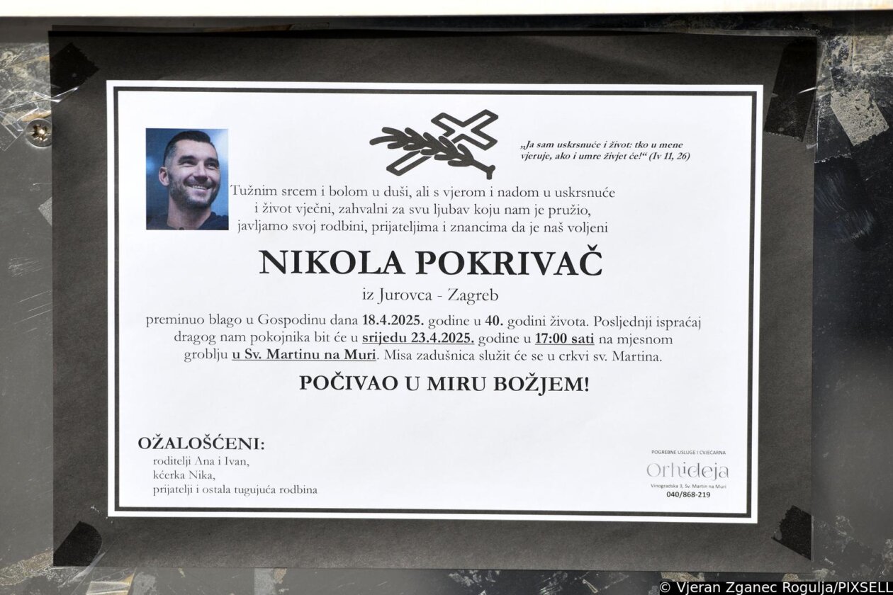 Sveti Martin na Muri: Sprovod bivšeg nogometnog reprezentativca Nikole Pokrivača