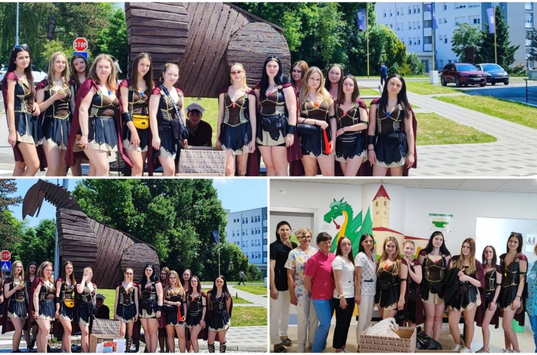 Srednja škola Čakovec – maturanti trojanci, trojski konj (2) Srednja škola Čakovec – maturanti trojanci, trojski konj (2)