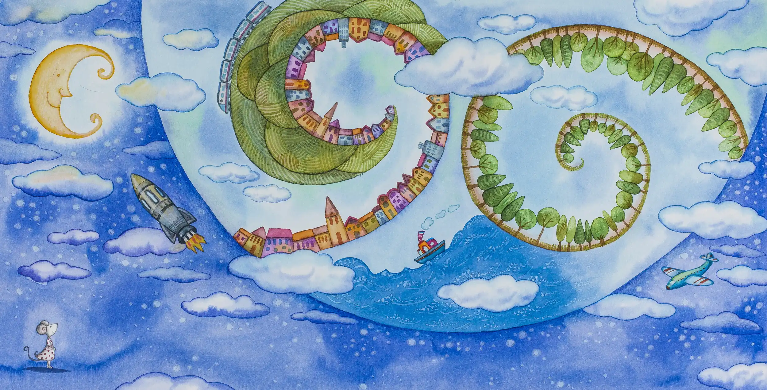 Sretan put_akvarel_240x480_autorska_2012. Mozaik knjiga