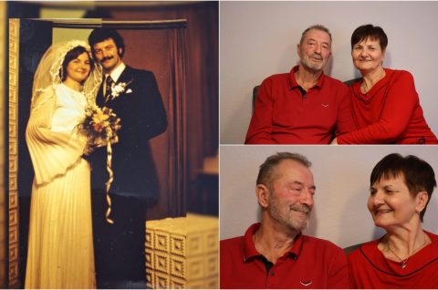 Stanko i Marija Dolenčić naslovna 50 godina braka