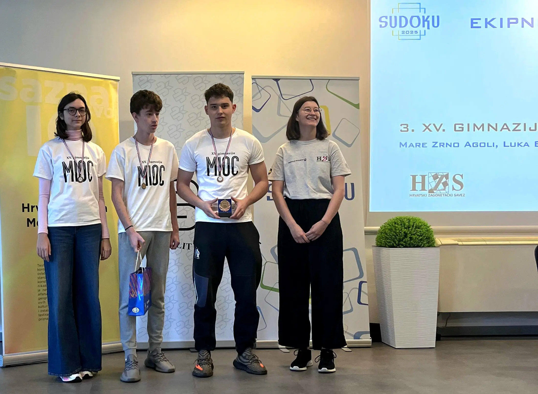 Sudoku2025-ekipno juniori trece mjesto