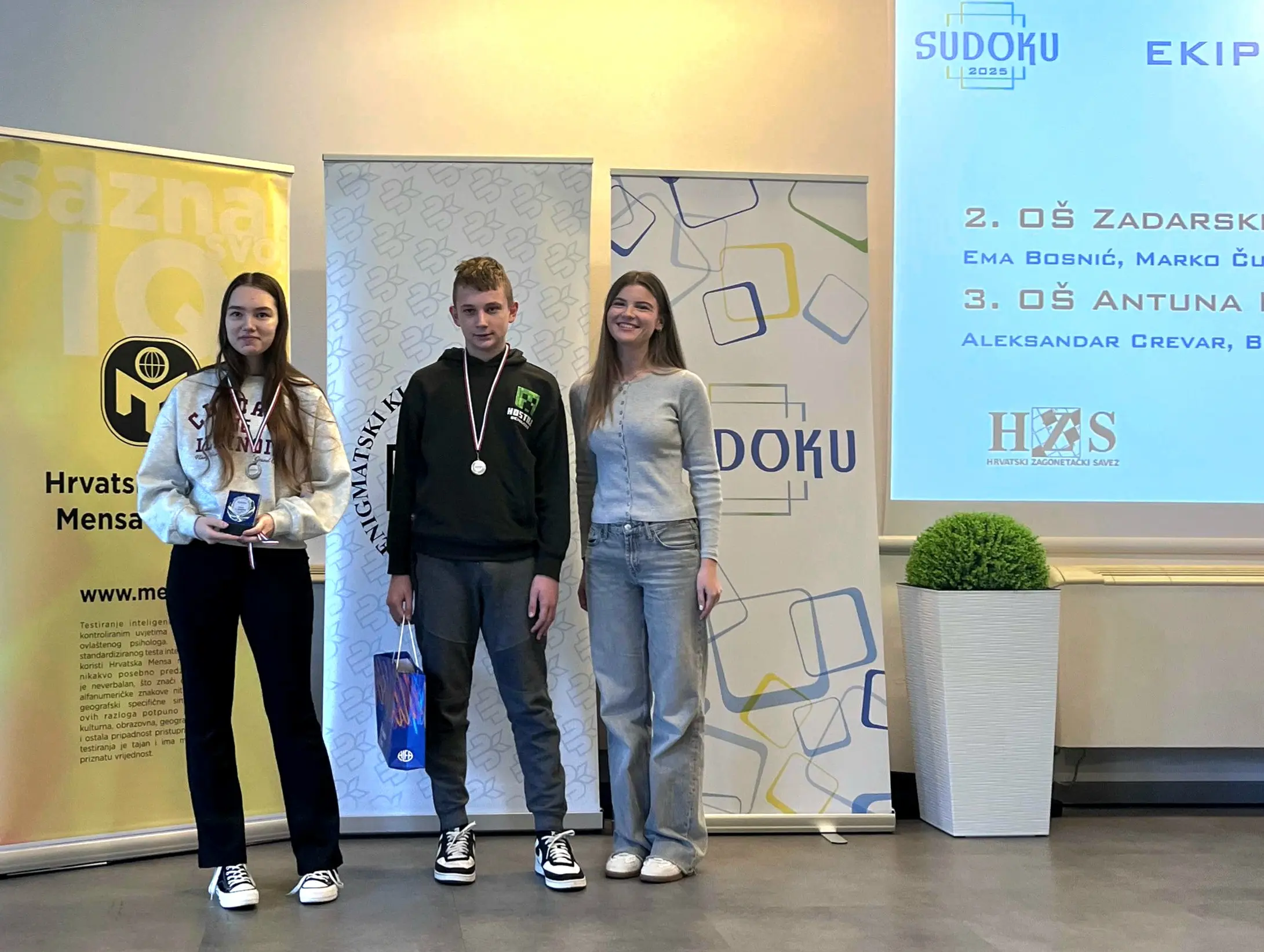 Sudoku2025-ekipno kadeti drugo mjesto