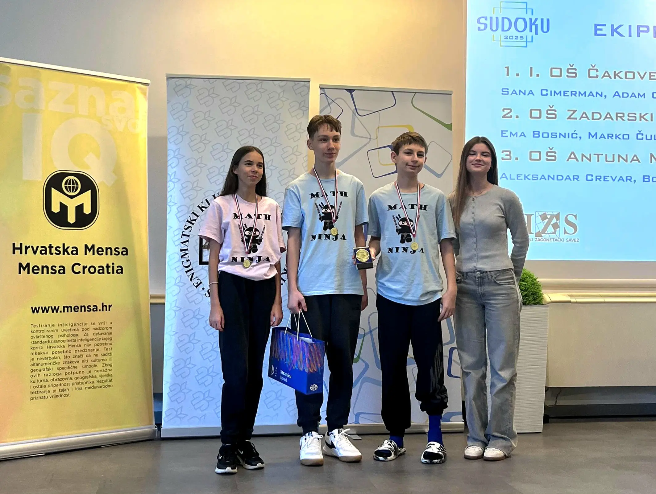 Sudoku2025 – ekipno kadeti pobjednici