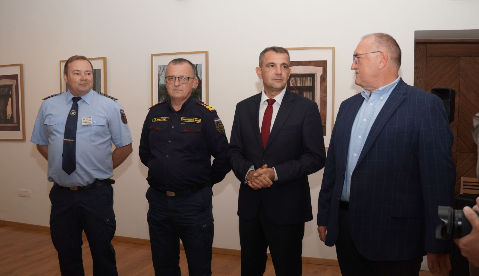 Mario Medved  Robert Meglić Miljenko Horvat Matija PosavecSvečani prijem vatrogasaca u MMČ (25)